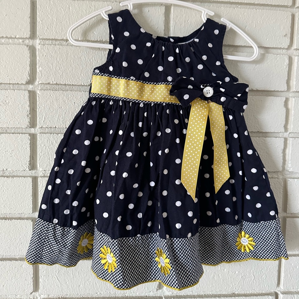 Blueber boulevard Polka Dots dress